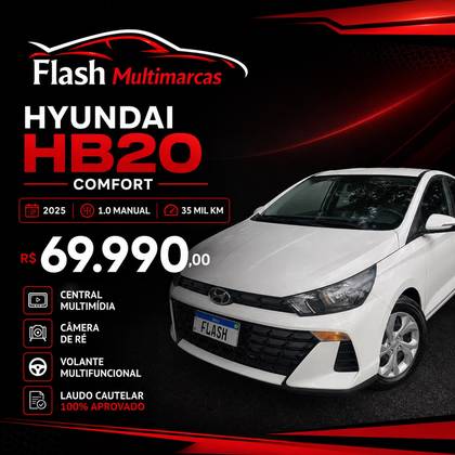 HYUNDAI HB20 1.0 12V FLEX COMFORT PLUS MANUAL HYUNDAI HB20 1.0 12V FLEX COMFORT PLUS MANUAL